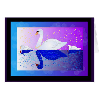 Magical Swan Lake by Debbie Jensen Cards
