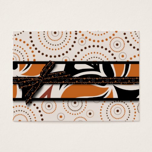 Magical Swirls and Halloween Prints Business Card Template