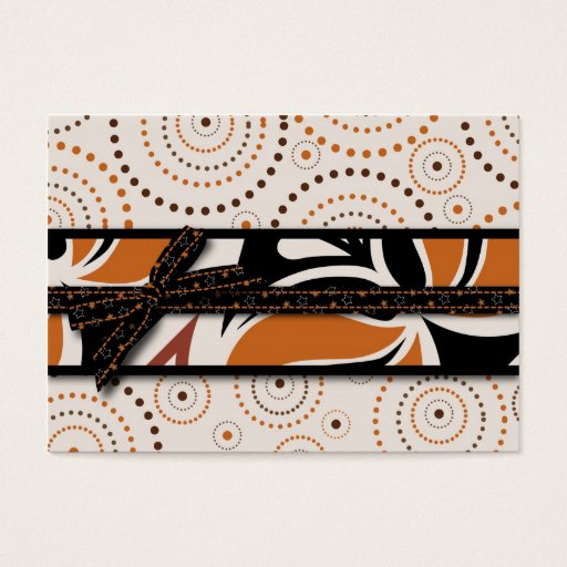 Customizable Magical Swirls and Halloween Prints Business Card Template