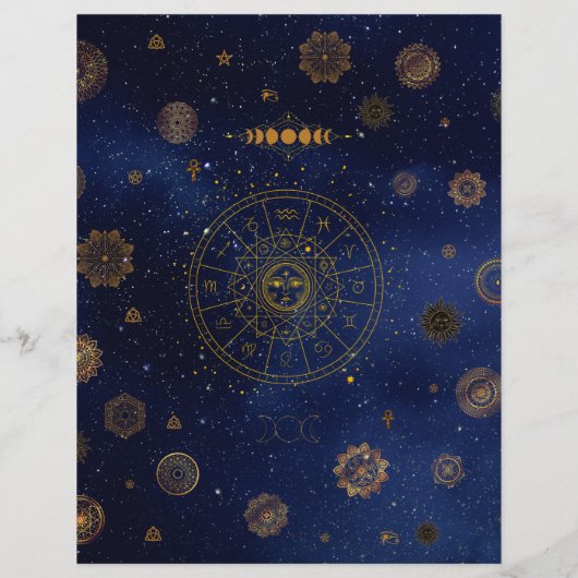 Magical Symbols of Protection Mandala Pagan Witch (Back)