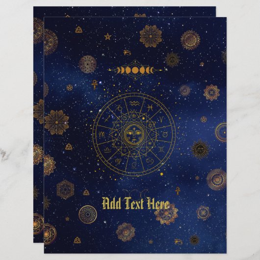 Magical Symbols of Protection Mandala Pagan Witch (Front/Back)