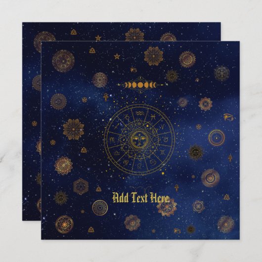 Magical Symbols of Protection Mandala Pagan Witch (Front/Back)