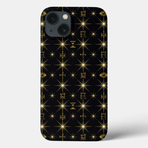 Magical Symbols Pattern iPhone 13 Case