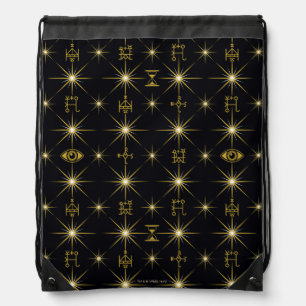 Magical Symbols Pattern Drawstring Bag