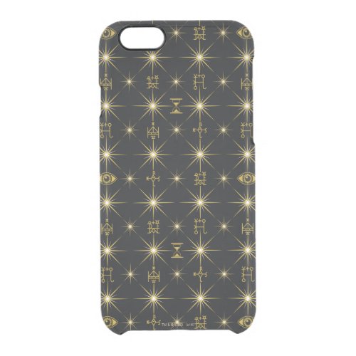 Magical Symbols Pattern Clear iPhone 66S Case