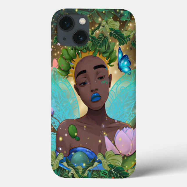 Magical Tale of an African American Black Fairy Case-Mate iPhone Case (Back)