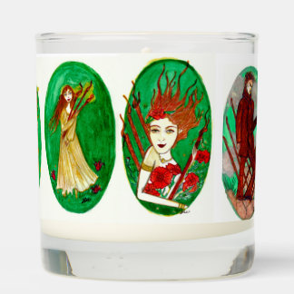 Magical Tarot Candle: Wands- Creativity, Endurance Scented Candle