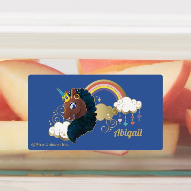 Magical the Unicorn Rainbow & Clouds Design Labels (Affixed)