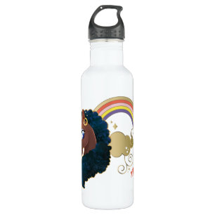 Magical the Unicorn Rainbow & Clouds Design Stainless Steel Water Bottle