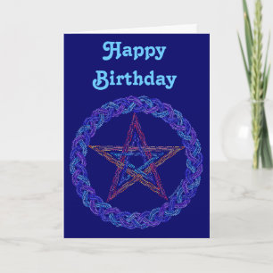 Magical Things Pentagram Wiccan Birthday Card
