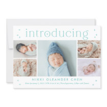 Magical Time Editable Color Birth Announcement