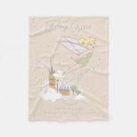 Magical Tinker Bell  Birth Stats  Fleece Blanket
