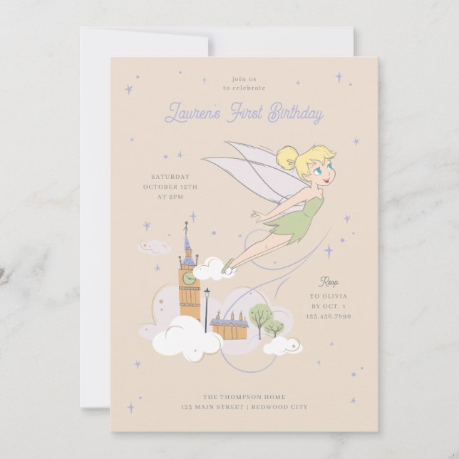 Magical Tinker Bell Birthday  Invitation (Front)