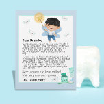 Magical Tooth Fairy Keepsake for Boys Letter Letterhead<br><div class="desc">Celebrate the magical moment of losing a tooth with this personalized Tooth Fairy letter! Perfect for kids, this adorable letter is designed to make them feel special after every tooth they lose. This letter will surely bring a smile to any child's face, featuring a cute illustration of the Tooth Fairy...</div>