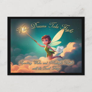 Magical Tooth Fairy - "Where Dreams Take Flight" Postcard