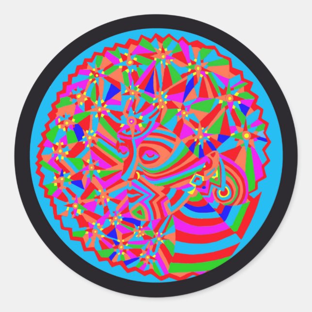 Magical Trance Classic Round Sticker (Front)