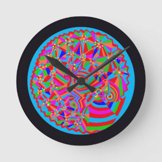 Magical Trance Round Clock
