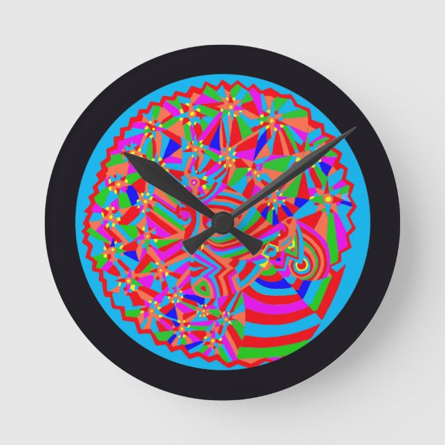 Magical Trance Round Clock (Front)