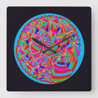 Magical Trance Square Wall Clock