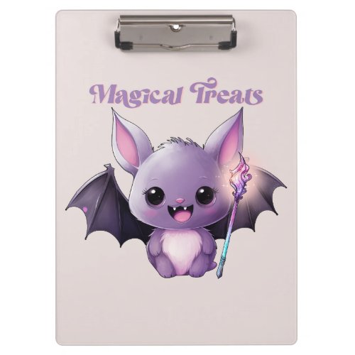 Magical Treats with Cute Bats Clipboard
