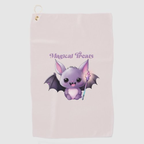 Magical Treats with Cute Bats Golf Towel