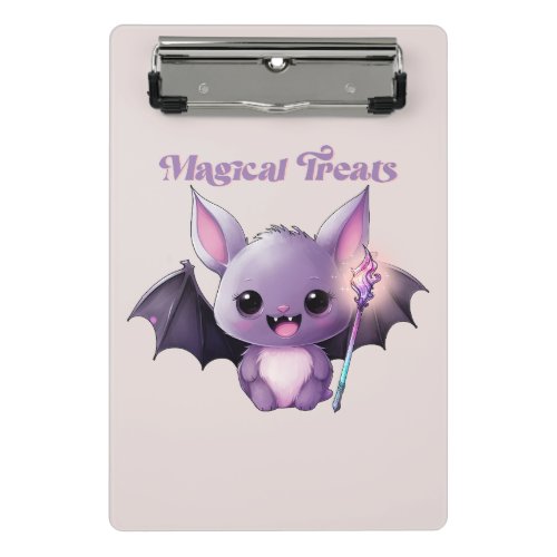Magical Treats with Cute Bats Mini Clipboard
