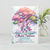 Magical Tree of Life Baby Shower Announcement (Standing Front)