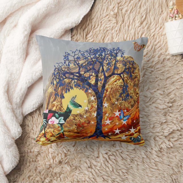 Magical Tree Throw Pillow (Blanket)