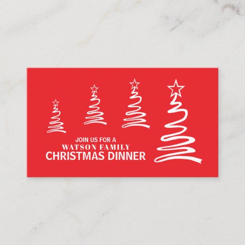 Magical Trees Christmas Party Ticket Invitation