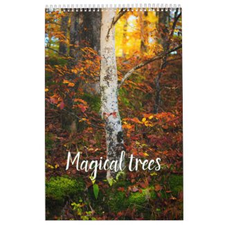 Magical trees landscape photo calendar