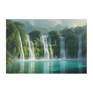 magical ulti-tiered waterfall acrylic print