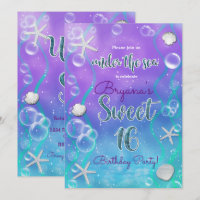 Magical Under The Sea Sweet 16 16th Birthday Party
