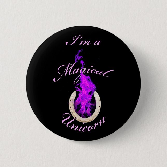 Magical Unicorn 02 Button (Front)