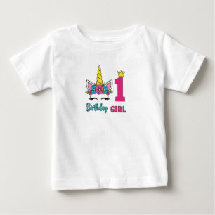 Magical Unicorn 1st Birthday Baby T-Shirt Gift