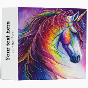 Magical Unicorn 3 ring binder