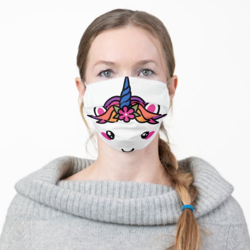 Magical Unicorn Adult Cloth Face Mask