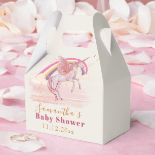 Magical Unicorn Baby Shower Party Favor Boxes