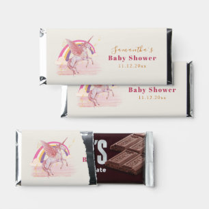 Magical Unicorn Baby Shower Party Hershey Bar Favors