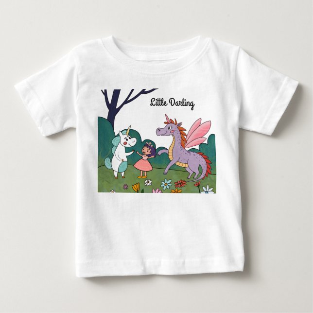 Magical Unicorn Baby T-Shirt (Front)