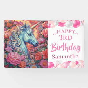 Magical Unicorn Balloon Banner