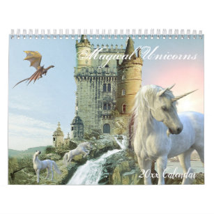 Magical Unicorn Beautiful Fantasy Land Calendar