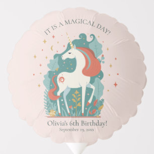 Magical Unicorn Birthday Balloon