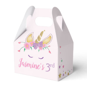 Magical Unicorn Birthday Favor Box