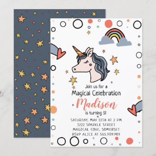 Magical Unicorn Birthday Invitation