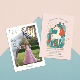 Magical Unicorn Birthday Invitation