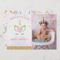 Magical Unicorn Birthday Invitation Unicorn Party