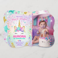 Magical Unicorn Birthday Invitation Unicorn Party