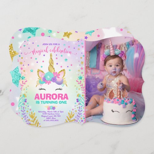 Magical Unicorn Birthday Invitation Unicorn Party