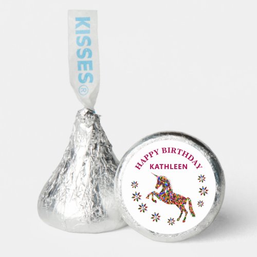 Magical Unicorn Birthday Mystical Glitter Hersheys Kisses