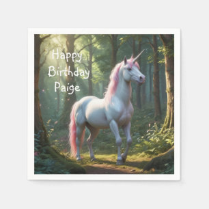 Magical Unicorn Birthday Napkins
